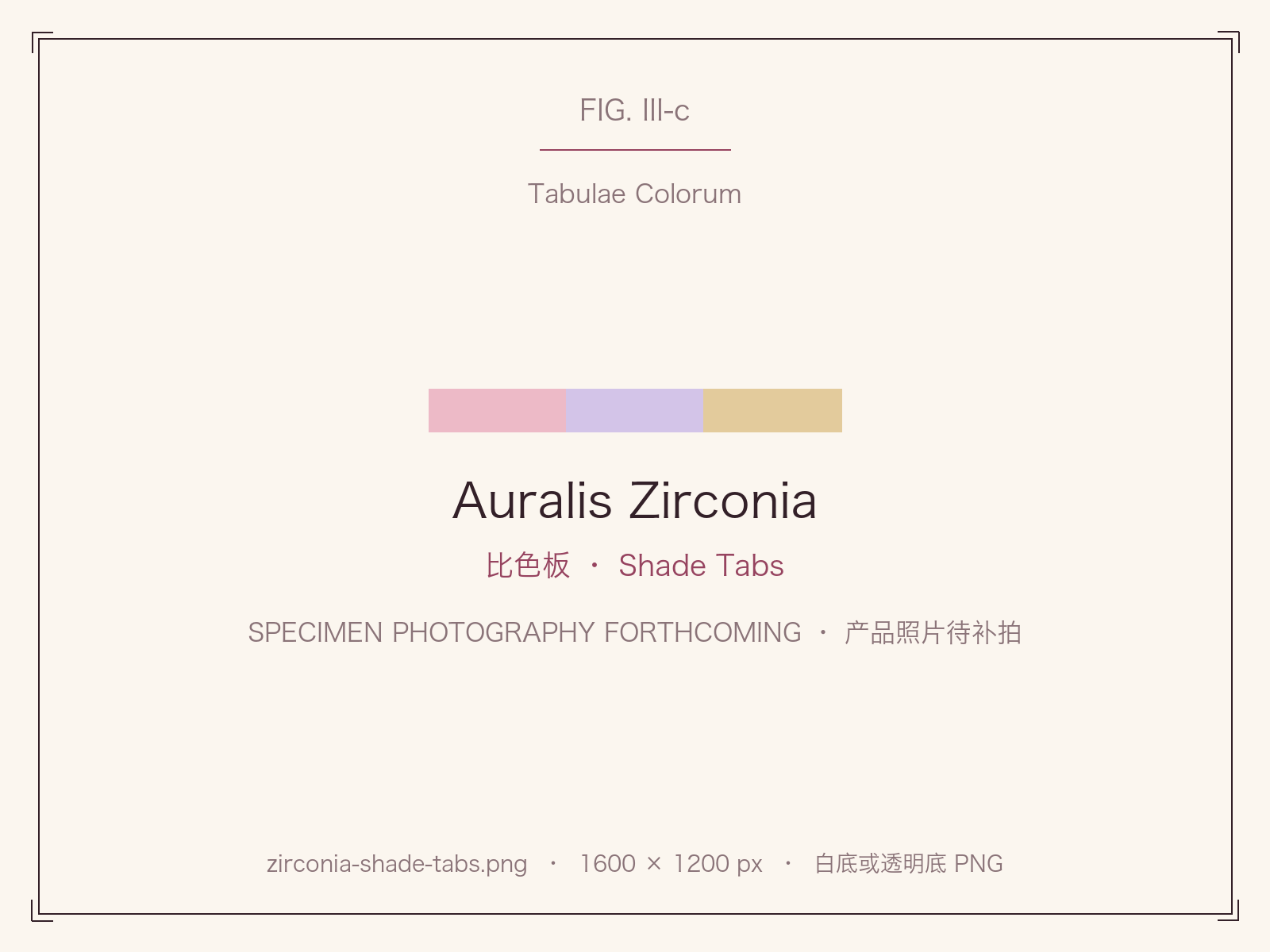 Auralis Zirconia shade tabs